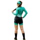 Macaquinho Manga Longa Horse Power Ciclismo Elite- Feminino - F139 Verde Agua
